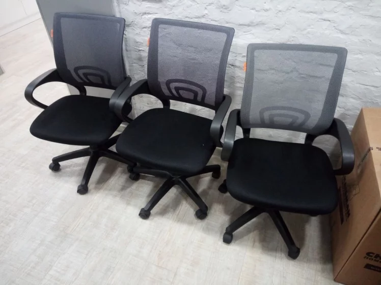 Кресло оператора CХАИРМАН 696 Черный пластик (блаcк) серый / CHAIRMAN (black)_7