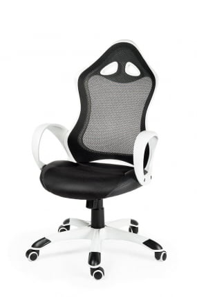 Кресло офисное Тесла CКС0398Х01 Вхите Блаcк / CX0398H01 White Black_0