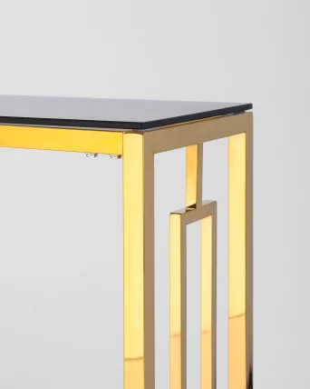 Консоль БРУКЛИН 115кс30 Золото стекло смоке / 115x30 smoke_4