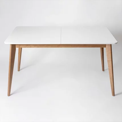 Стол обеденный Пегас Плус 160кс95 Морилка Дуб золотой Эмаль белая / Plus 160x95_0