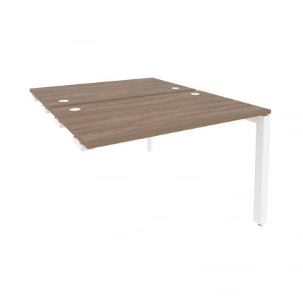 Стол-приставка двойной на П-образном м/к к опорным элем. ОНИКС О.МП-Д.СПР-2.7 Дуб Аризона/Белый / ONIX O.MP-D.SPR-2.7_0