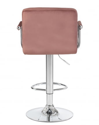 Стул барный ДОБРИН КРУГЕР АРМ Пудрово-розовый велюр МДЖ9-32 / DOBRIN KRUGER ARM MJ9-32_4
