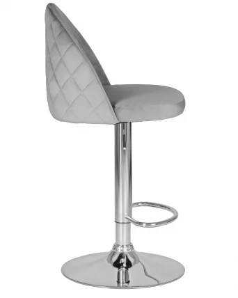 Стул барный ДОБРИН МИЛАНА Серый велюр МДЖ9-75 / DOBRIN MILANA MJ9-75_2
