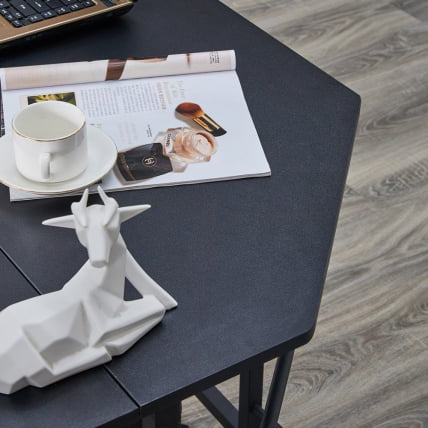 Угловой письменный стол КИВИ Черный БК / KIWI BK_5