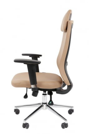 Офисное кресло CХАИРМАН 500 ЛЮКС (ЛУКС) ЭКО экокожа Бежевый / CHAIRMAN (LUX)_8