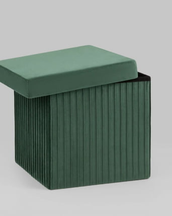 Пуф складной с ящиком Сторе Скуаре Зеленый / Store Square_4