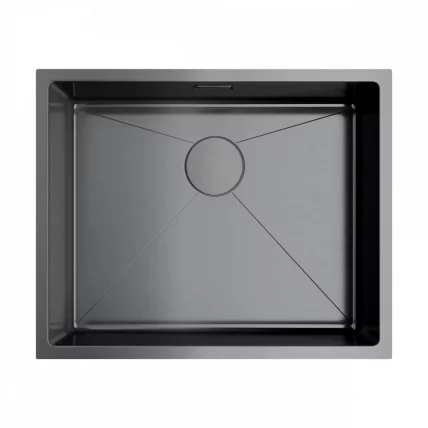 Мойка Омоикири Таки 54-У/Иф-Гм Нерж.Сталь/Вороненая Сталь / Omoikiri Taki 54-U/If-Gm_0