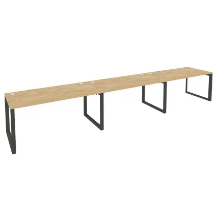 Рабочая станция на О-образном м/к ОНИКС О.МО-РС-3.4.8 Тиквуд Светлый/Антрацит / ONIX O.MO-RS-3.4.8_0