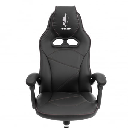 Кресло Арена металБЛ кож/зам, черный/черный карбон, 36-6/карбон черный / Arena metalBL_6