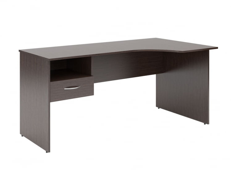 Стол письменный правый СЕТ160-1 Р c подвесной тумбой Легно Темный / SET160-1 R c_0