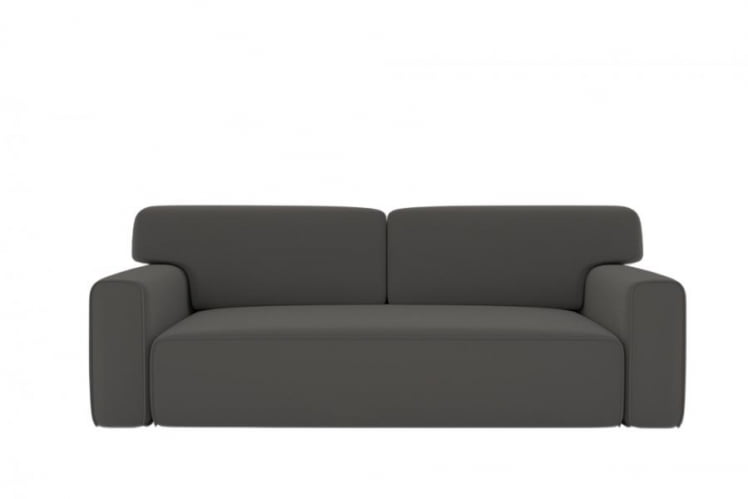 Диван прямой Сандвик (Берхоусе) Цвет фасада: Серый велюр; Тип: Прямой; Материал фасада: Металл/Велюр / (Berhouse)_0