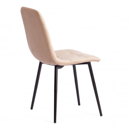 Стул CХИЛЛЙ МАКС Велюр/металл , 45 х 54 х 90 см , бежевый/черный / CHILLY MAX_2
