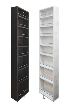 Поворотный зеркальный шкаф Драйв Шелф Арт (левый) Беленый дуб_27