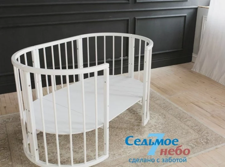 Кровать-трансформер 6-в-1 Меррй Хаппй 01 Комплект Белая / Merry Happy_1