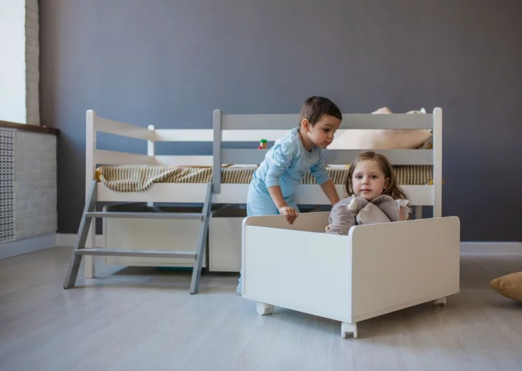 Лестница к кроватям 1600*800 РооРоом ВК-101с Серая / RooRoom VK-101с_2