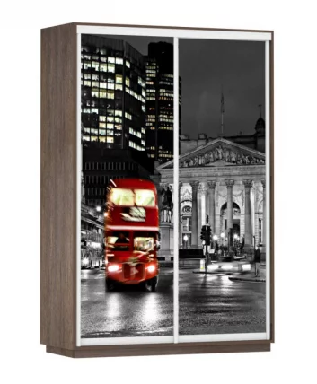 Шкаф-купе двухдверный Экспресс Дуо 1600х2200х Лондон/Венге / 1600х2200h_0