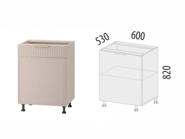 Напольный шкаф (лев/прав) Флоренция 107.43_5