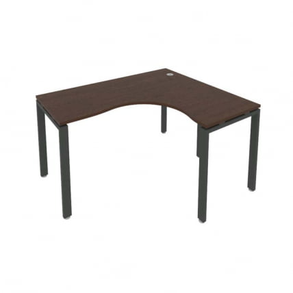 Стол письменный МЕТАЛ СЙСТЕМ Б.СА-3 Пр Венге/Антрацит / METAL SYSTEM_0