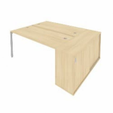 Рабочая станция с опорным шкафом-купе Метал Сйстем Б.РС-СШК-1.4 Акация/Серый / Metal System_0