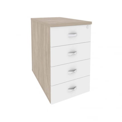 Тумба приставная / опорная ОНИКС О.ТПО-1.7 Дуб Аттик/Белый / ONIX O.TPO-1.7_0