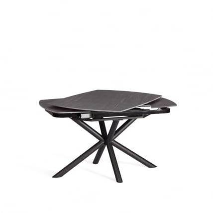 Стол обеденный Винстон/Винстон столешница керамика (матовая) /опоры металл, темно-серый/черный, (120+30+30)кс80кс75 см / Winston/Винстон (120+30+30)x80x75_5