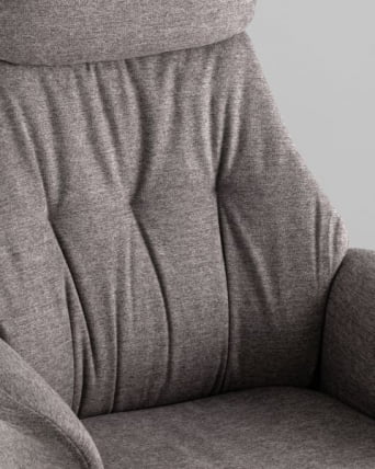 Кресло офисное ТопЧаирс Неома темно-серый ткань / TopChairs Neoma_8