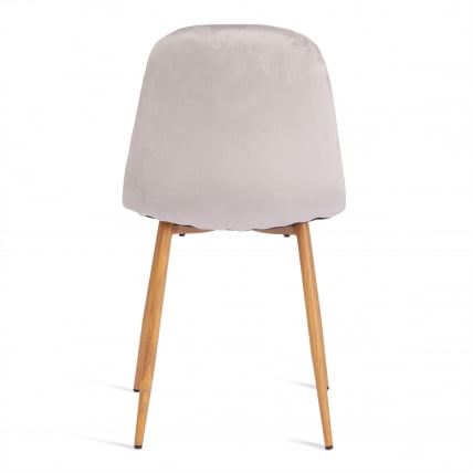 Стул БРЕЕЗЕ (мод. 4724) вельвет/металл, 44 х 53 х 87 см, Лигхт грей (светло-серый) ХЛР14 / натуральный / BREEZE (mod. Light grey HLR14_3