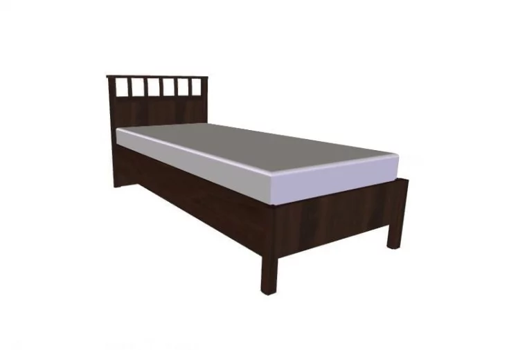 Кровать Люкс (900) Шерлоcк 50 Орех шоколадный (спальня) / Sherlock_0