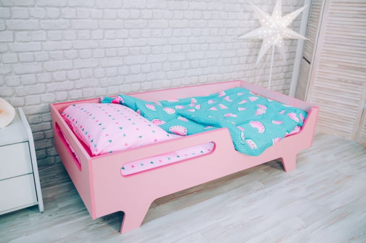 Кровать детская Бэби Розовый_10