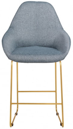 Стул барный Кент (Б) Грей/Линк Золото / Kent_2