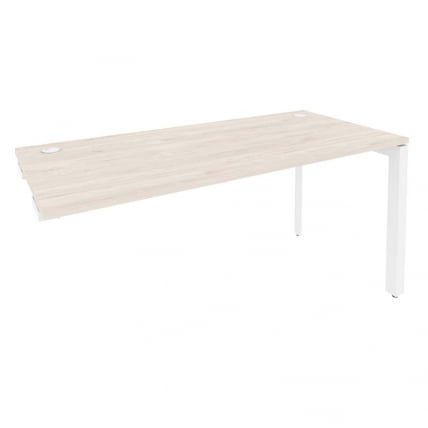 Стол-приставка на П-образном м/к к опорным элементам ОНИКС О.МП-СПР-4.7 Денвер Светлый/Белый / ONIX O.MP-SPR-4.7_0