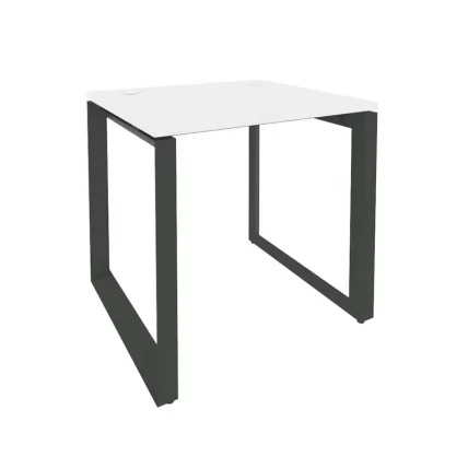 Стол рабочий на О-образном м/к ОНИКС О.МО-СП-0.7 Белый Бриллиант/Антрацит / ONIX O.MO-SP-0.7_0