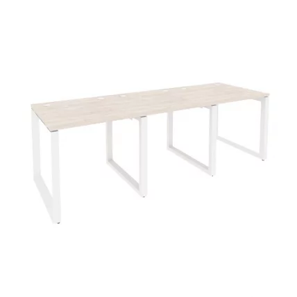 Рабочая станция на О-образном м/к ОНИКС О.МО-РС-3.0.8 Денвер Светлый/Белый / ONIX O.MO-RS-3.0.8_0