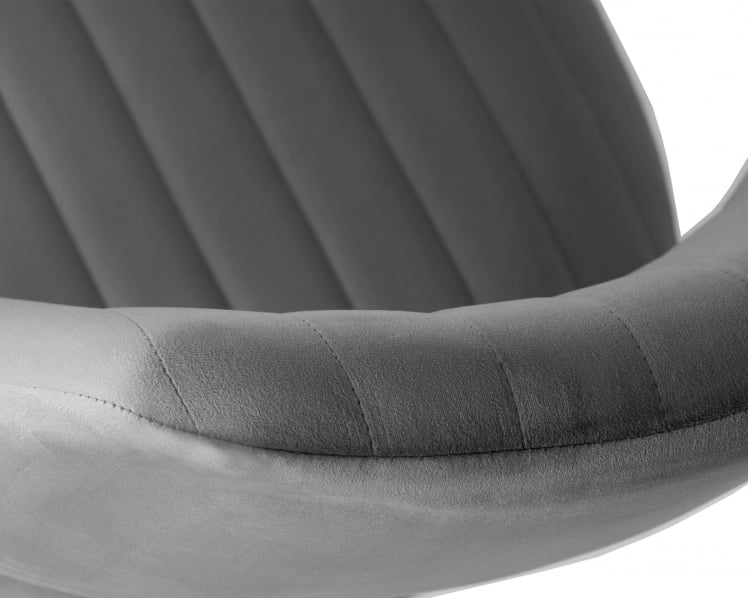 Стул барный ДОБРИН CХАРЛЙ БЛАCК (серый велюр (МДЖ9-75)) / DOBRIN CHARLY BLACK (MJ9-75))_7