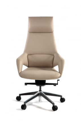 Кресло руководителя Шопен ФК 0005-А БЕИГЕ ЛЕАТХЕР / FK 0005-A BEIGE LEATHER_1