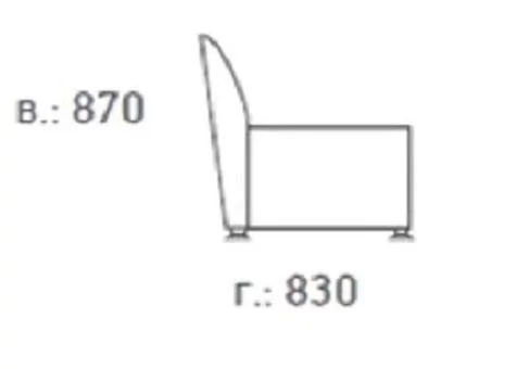 Еуроформа Европа 3-х местный диван Екотекс 3004 (бледно-сиреневый)_77699 / Euroforma Ecotex_2