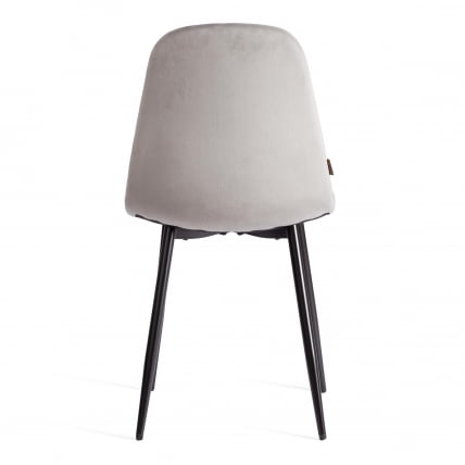 Стул БРЕЕЗЕ (мод. ДЖСC-58) Велюр/металл , 44 х 53 х 86 см, грей (серый) ХЛР 19 / черный / BREEZE (mod. JSC-58) grey HLR_3