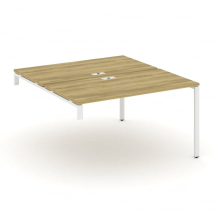 Двойной стол-надставка на опорную тумбу CОНCЕПТ CН.ДСН-003 Дуб Винченцо Белый / CONCEPT CN.DSN-003_0