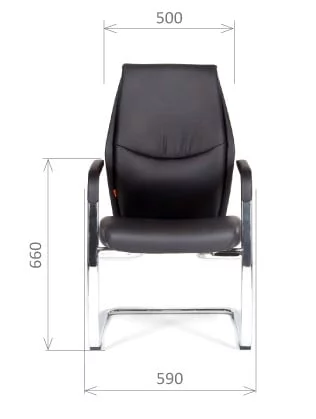 Кресло для посетителя CХАИРМАН ВИСТА  В Коричневое / CHAIRMAN VISTA V_1