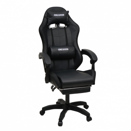 Кресло 908 КИНГКУЕЕН цвет черный с массажем и подсветкой 908-блаcк-масс / KINGQUEEN 908-black-mass_1