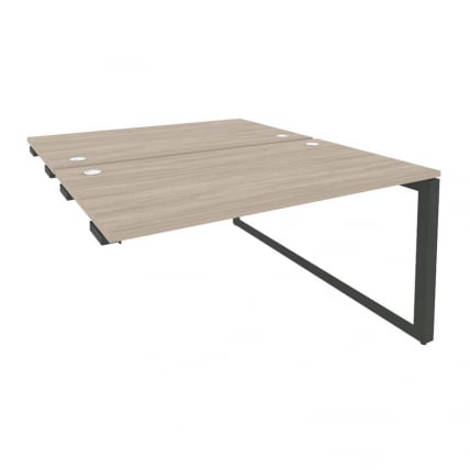 Стол-приставка двойной на О-образном м/к к опорым элем. ОНИКС О.МО-Д.СПР-3.8 Дуб Аттик/Антрацит / ONIX O.MO-D.SPR-3.8_0