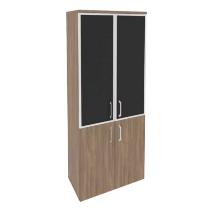Шкаф высокий широкий ОНИКС О.СТ-1.2Р блаcк Дуб Аризона / ONIX O.ST-1.2R black_0