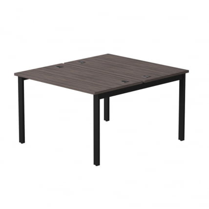 Бенч-система на 2 места на металлокаркасе, опоры 90 гр Еверпроф ЕВО 254С018 Дуб Пасадена Черный / Everprof EVO 254S018_0