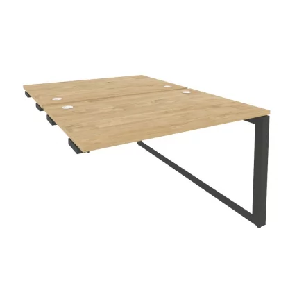 Стол-приставка двойной на О-образном м/к к опорым элем. ОНИКС О.МО-Д.СПР-2.8 Тиквуд Светлый/Антрацит / ONIX O.MO-D.SPR-2.8_0