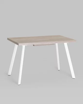 Стол обеденный раскладной Плаин раскладной 116-158*74 Дуб Ан/белый / Plain_1