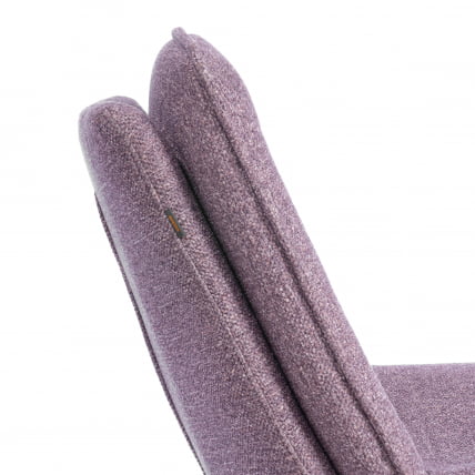 Кресло лаунж Космо велюр/букле, ВТ шапе воод росе / Cosmo VT shape wood rose_8