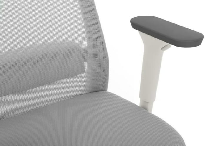 Кресло Ворк W-218C ВХИТЕ Светло-серый / Work WHITE_11