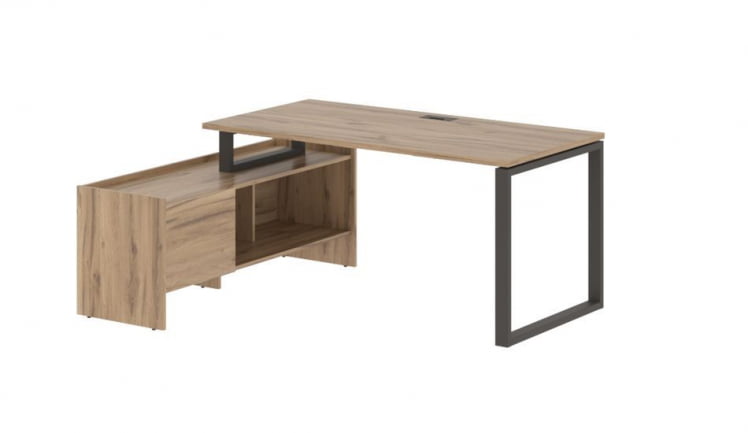 Стол с тумбой ЕДИС ЕКCТ 17814 Дуб Денвер светлый Мокко / EDIS EQCT_0