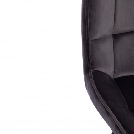 Стул АБРУЗЗО ( мод. 8060 ) металл,ткань, 42 х 60 х 84 х 49 см, серый вельвет (ХЛР-21) / ABRUZZO mod. (HLR-21)_8