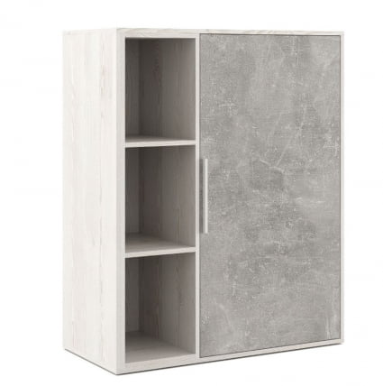 Шкаф средний с вертикальной нишей Б-ТОНЕ БТН36151031 Сосна Бетон светлый / B-TONE BTN36151031_0